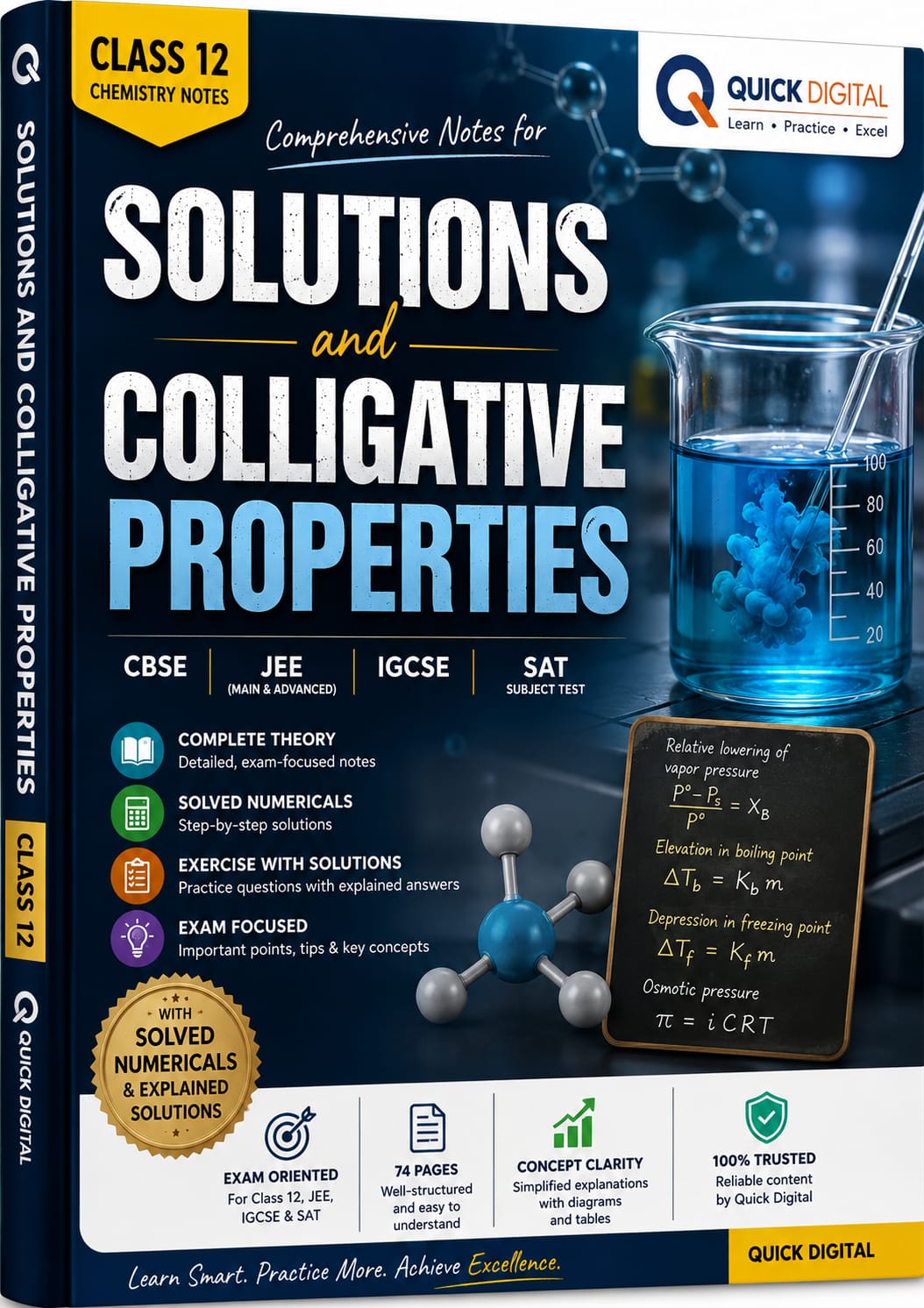Complete Guide to Solutions and Colligative Properties for Class 12, JEE, IGCSE & SAT